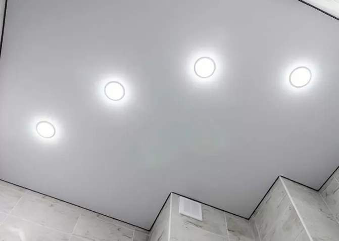 Теневые натяжные потолки